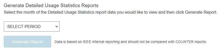 Generate Detailed Usage Statistics Reports