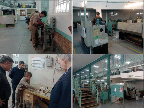 Figure 2. - Visiting student’s facilities at the Instituto Técnico Salesiano Lorenzo Massa, Tucuman, Argentina, June 2023. Photos provided by Luis Kun and Milton Marche.