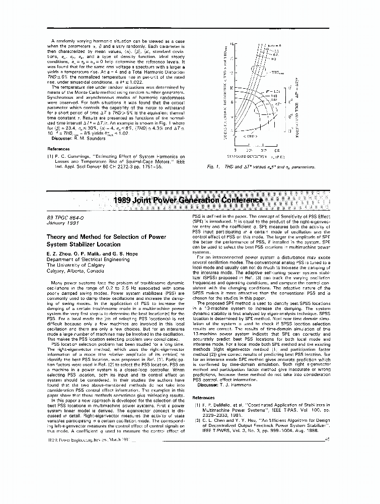 Theory and Method for Selection of Power System Stabilizer Location