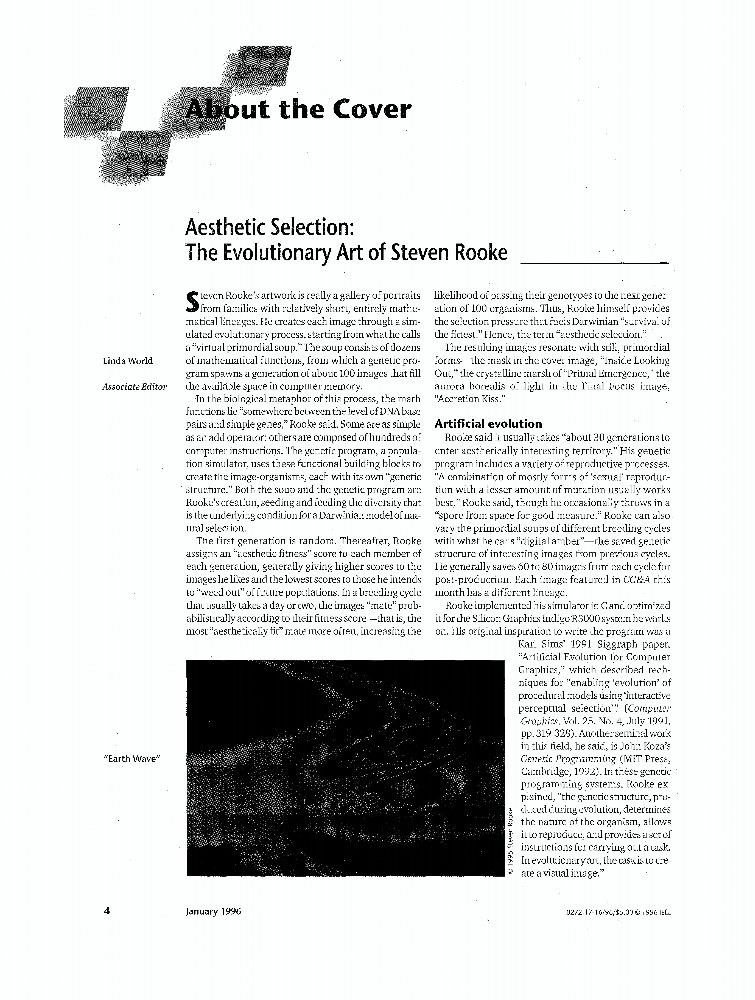Aesthetic Selection: The Evolutionary Art of Steven Rooke [About the ...