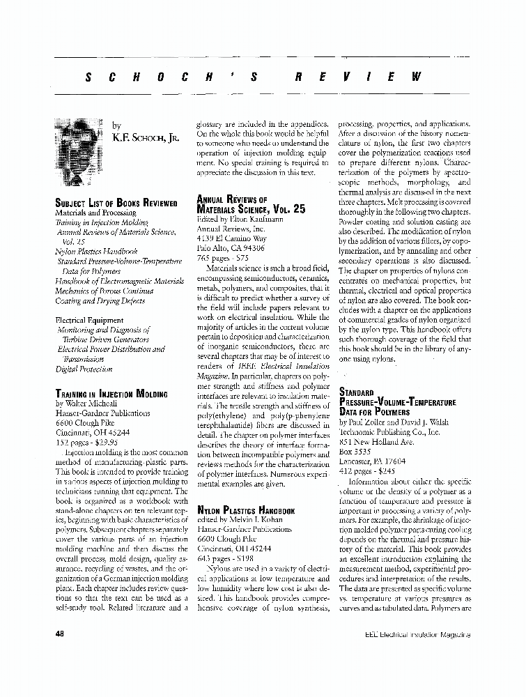 NYLON PLASTICS HANDBOOK IEEE Journals & Magazine IEEE Xplore