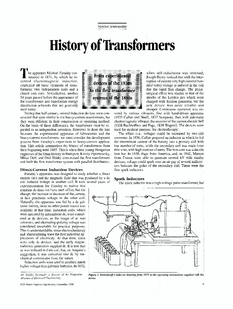 ieee research paper transformer