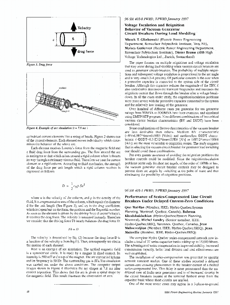 Voltage Escalation and Reignition Behavior of Vacuum Generator Circuit Breakers During Load