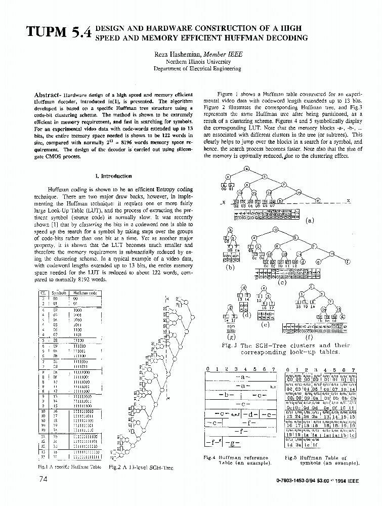 Design And Hardware Construction Of A High Speed And Memory Efficient ...