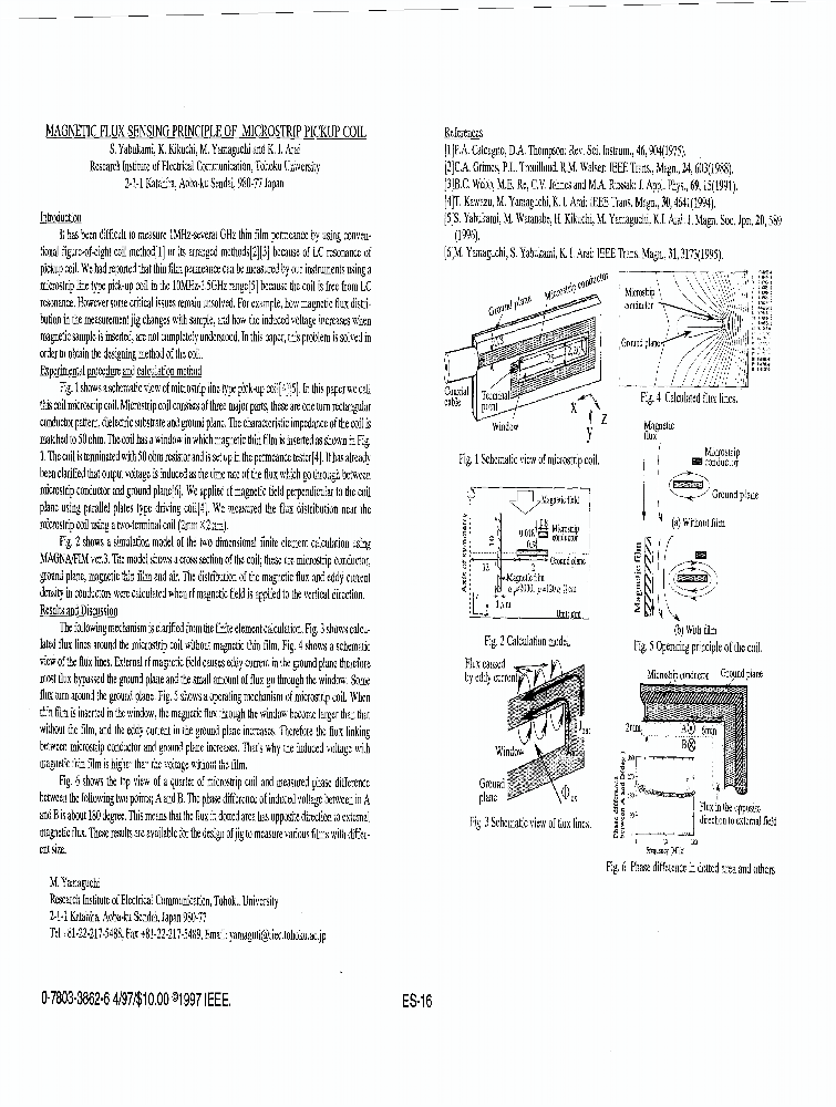 Flux Sensing Principle Of Microstrip Pickup Coil IEEE