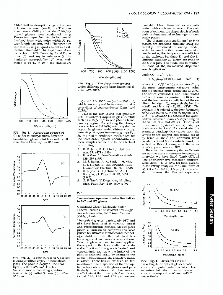 Temperature Dispersion Of Refractive Indices In Bk7 And Sf6 Glasses
