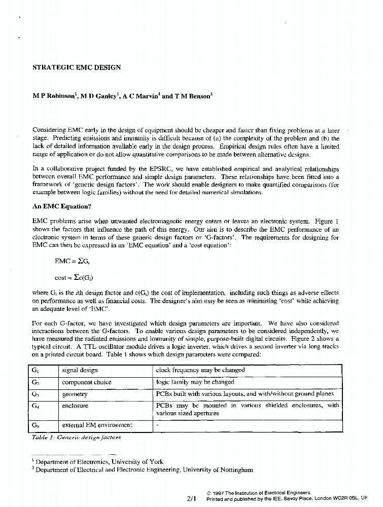 Strategic EMC Design IET Conference Publication IEEE Xplore