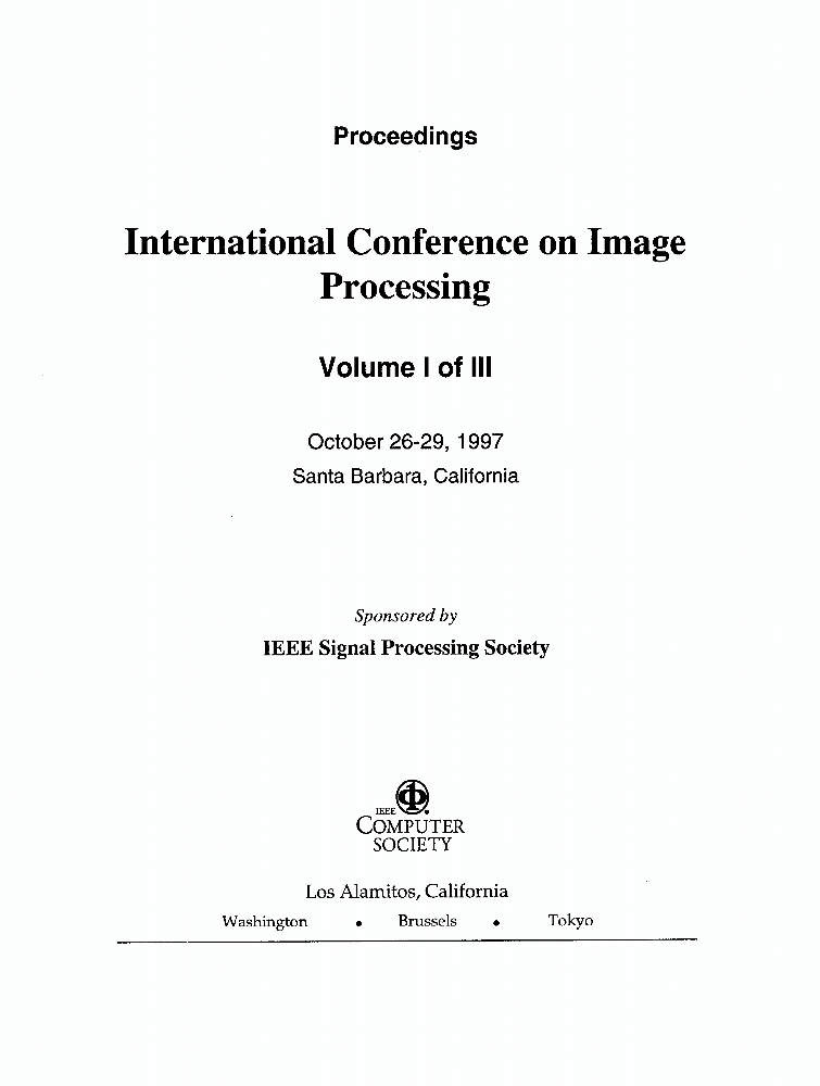 International Conference on Image Processing IEEE Conference