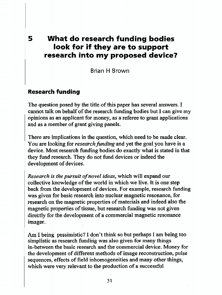 research funding bodies