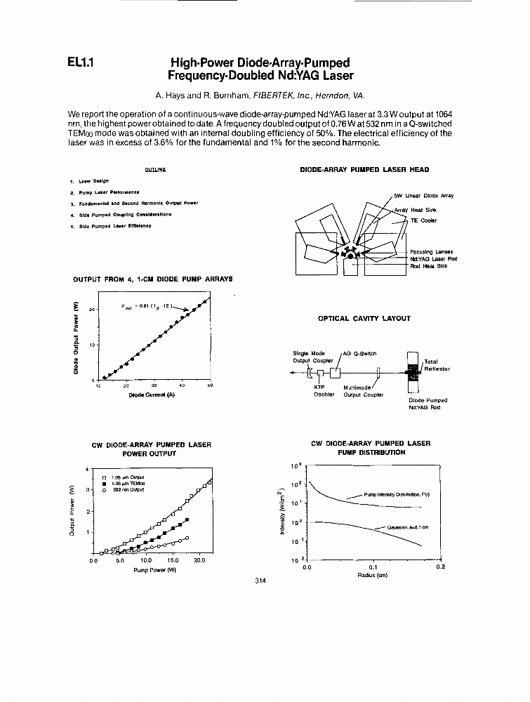 Highpower Diodearraypumped Frequencydoubled Nd.YAG Laser IEEE