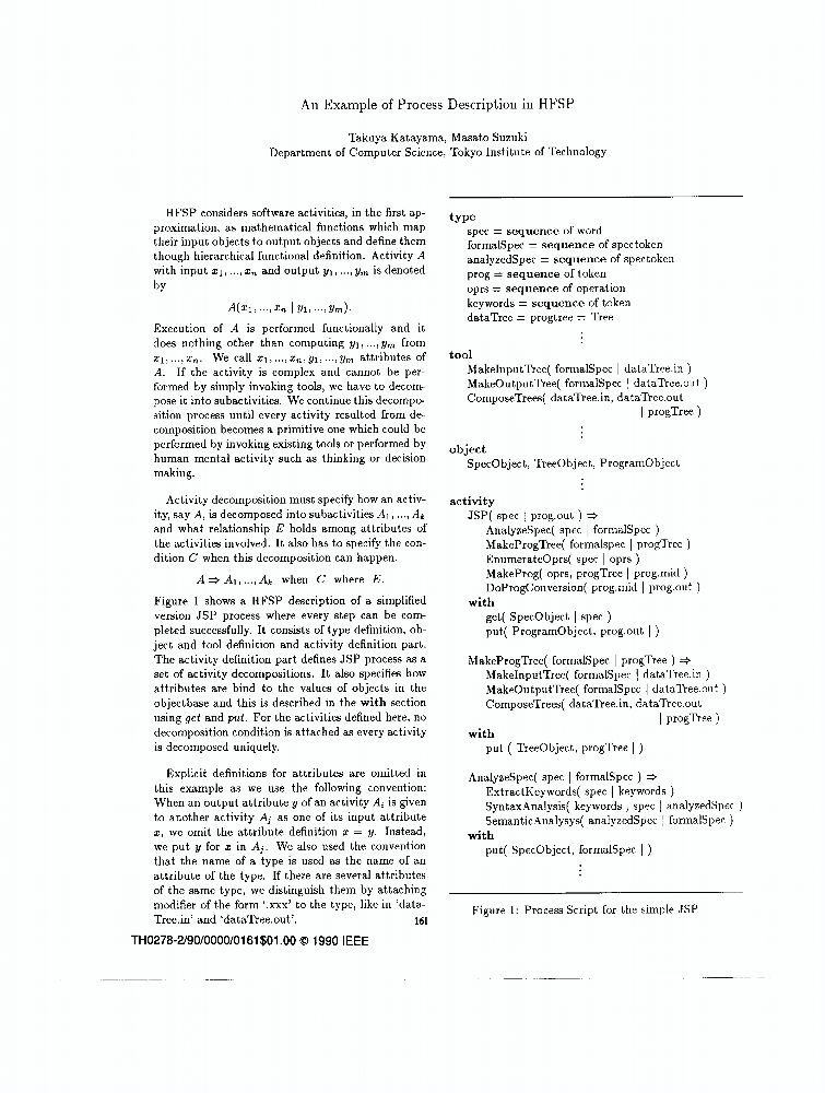 An Example Of Process Description In HFSP | IEEE Conference Publication ...