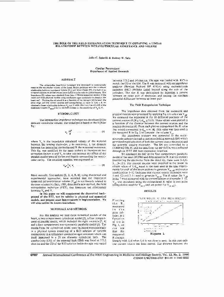The Role Of The Field Extrapolation Technique In Obtaining A Linear