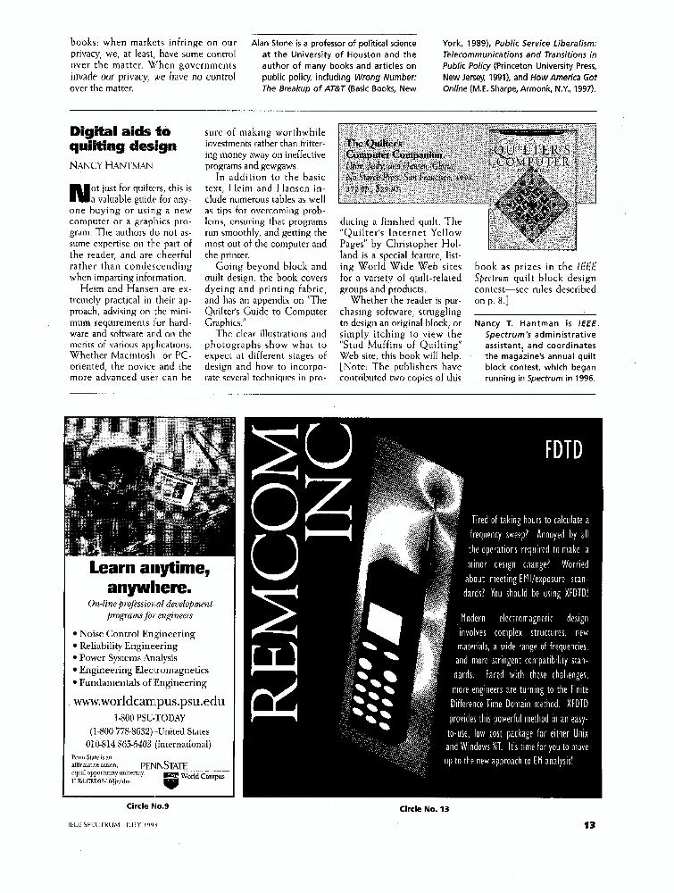 Digital Aids To Quilting Design IEEE Journals & Magazine IEEE Xplore