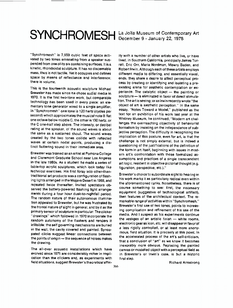 Synchromesh [description of artwork] IEEE Conference Publication