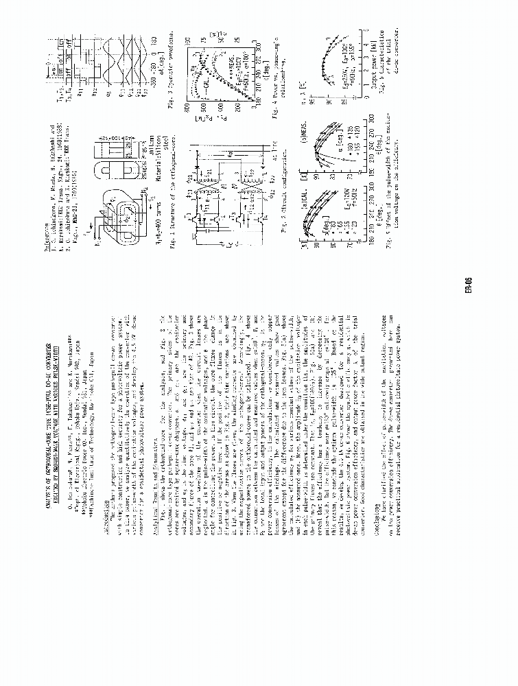 Analysis of orthogonalcore type pushpull DCAC converter excited by