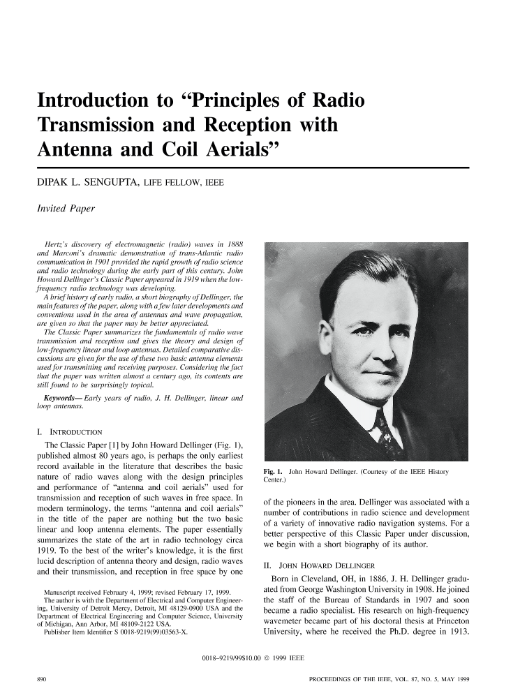 Introduction to "Principles of radio transmission and reception with antenna and coil aerials