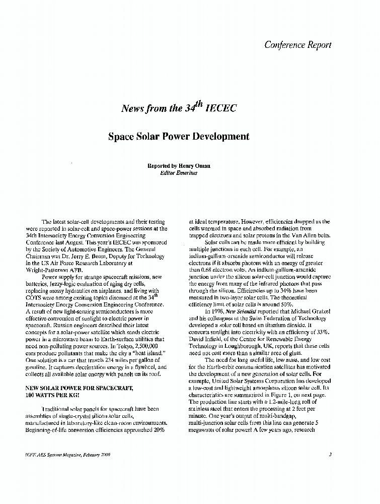 Space solar power development IEEE Journals & Magazine IEEE Xplore