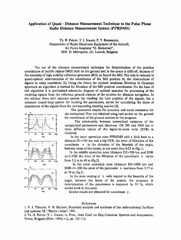 Application of quasi distance measurement technique to the pulse