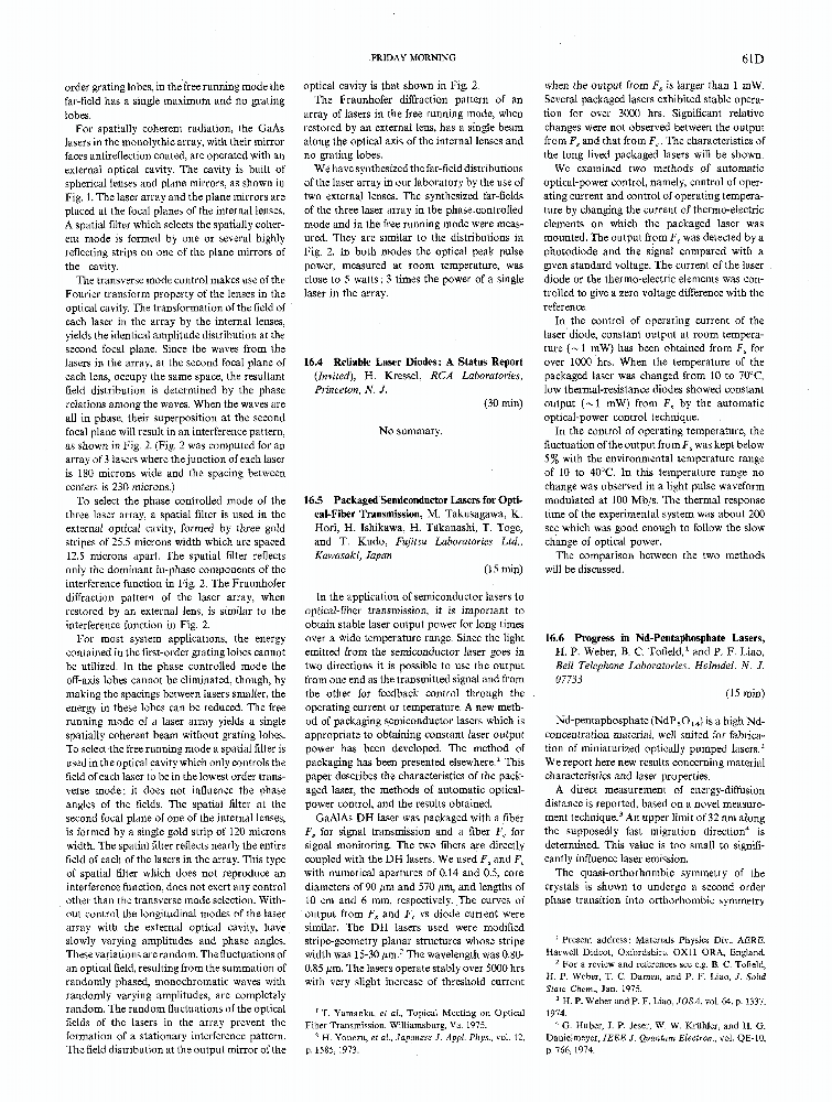 Packaged semiconductor lasers for opticalfiber transmission IEEE