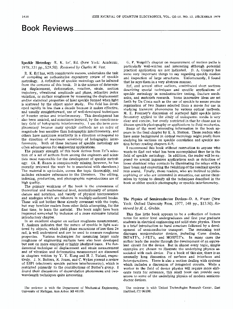 The physics of semiconductor devices IEEE Journals & Magazine IEEE