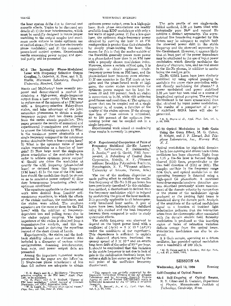 Selftrapping of optical beams IEEE Journals & Magazine IEEE Xplore