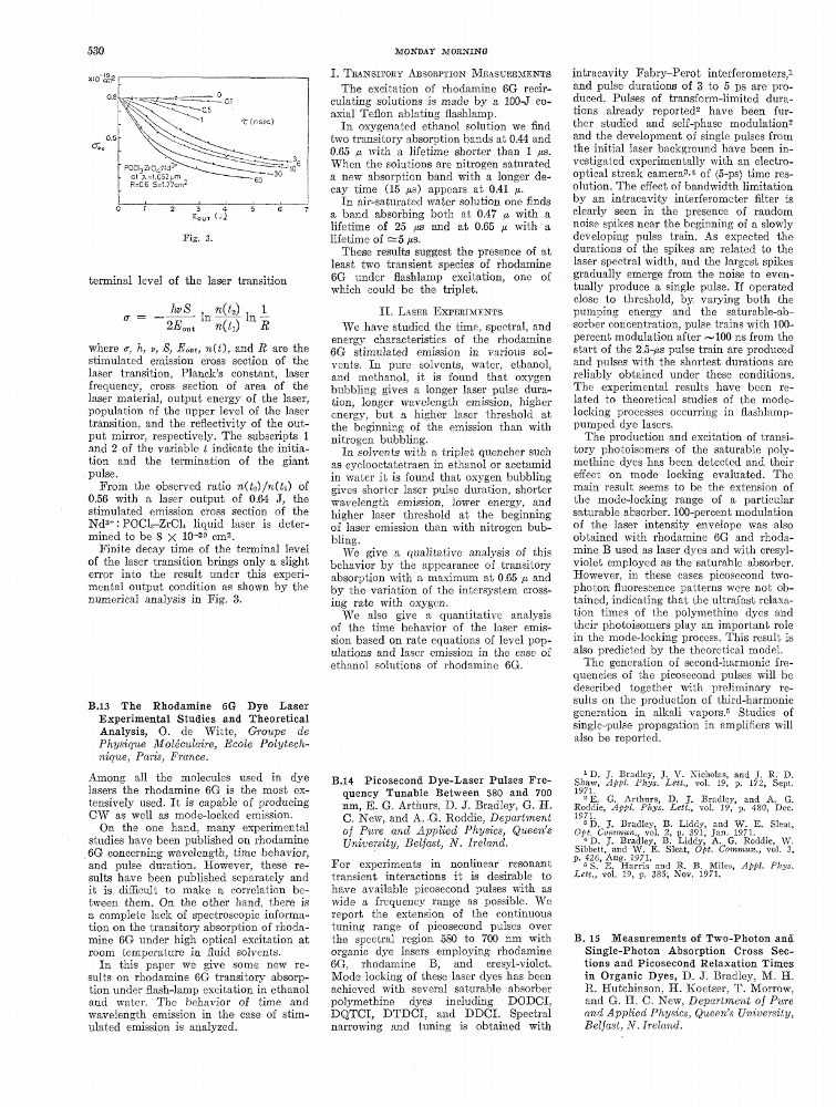 Measurements Of Two-photon And Single-photon Absorption Cross Sections ...