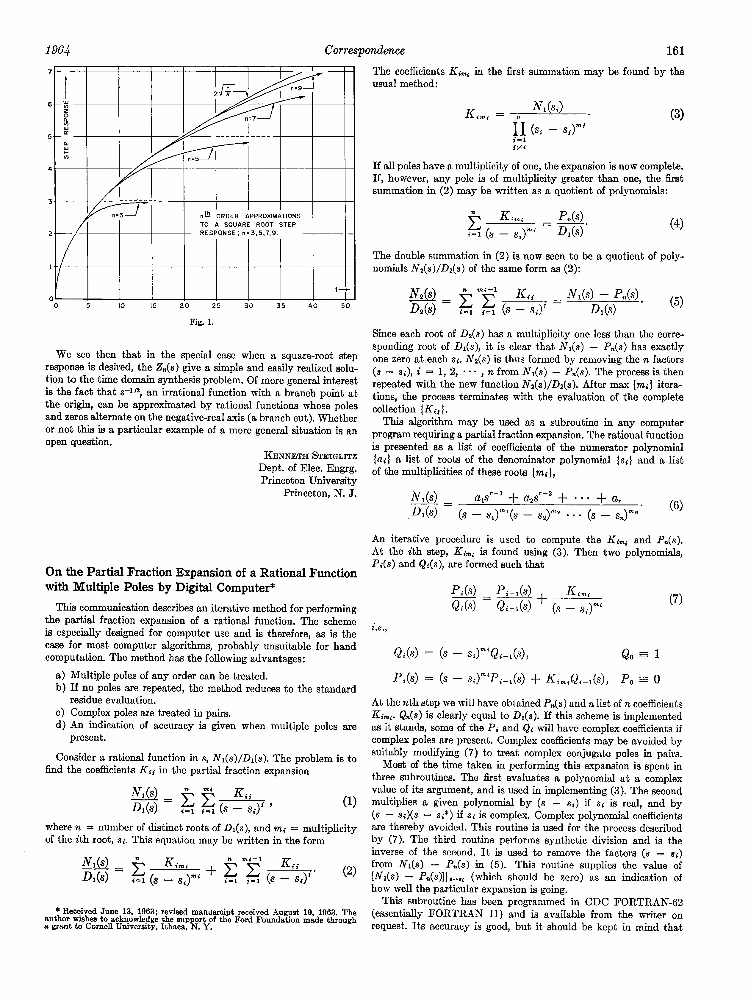 IEEE Xplore Abstract - On the Partial Fraction E