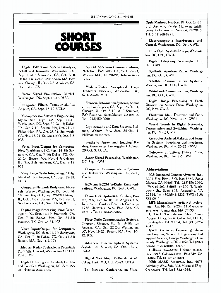 Short courses IEEE Journals & Magazine IEEE Xplore