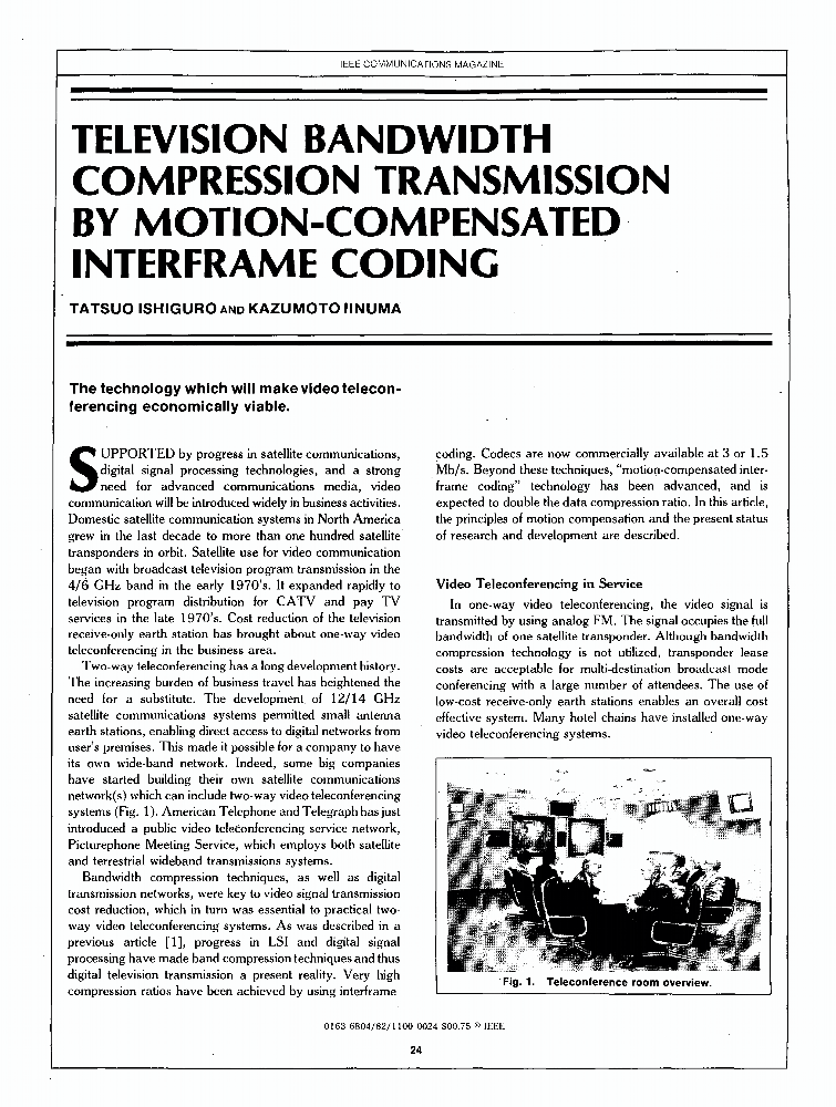 Television bandwidth compression transmission by