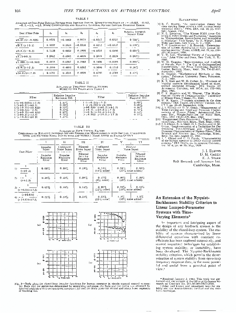 An extension of the NyquistBarkhausen stability criterion to linear