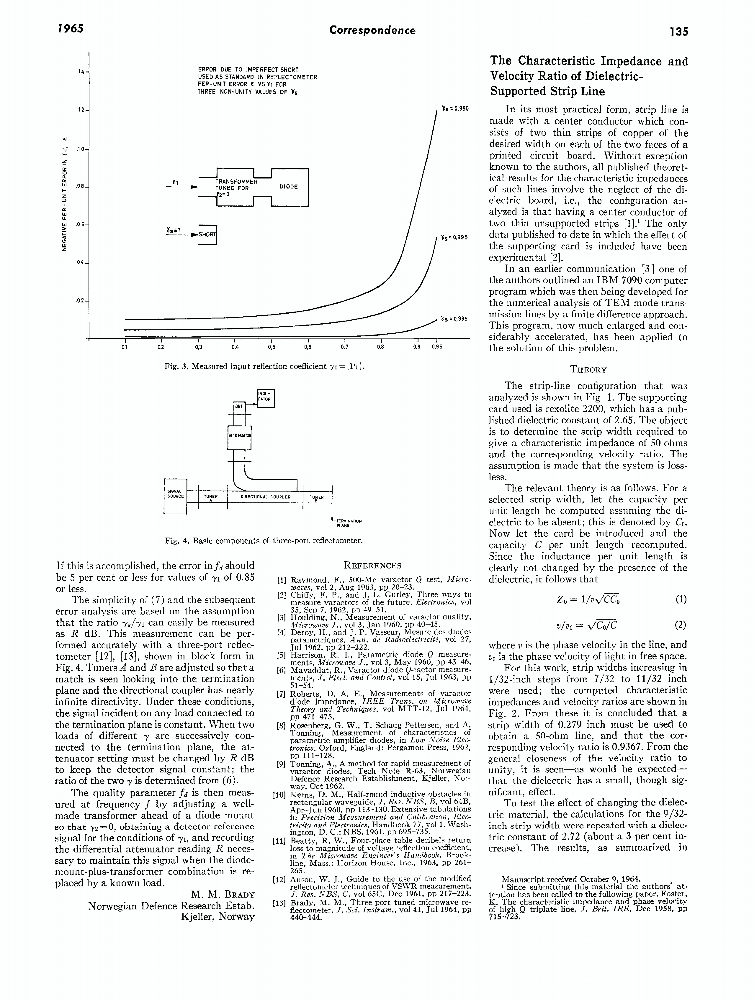 The Characteristic Impedance and Velocity Ratio of DielectricSupported Strip Line