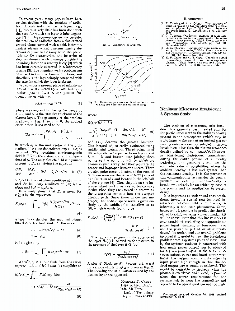 Nonlinear Microwave Breakdown: A Systems Study | IEEE Journals ...