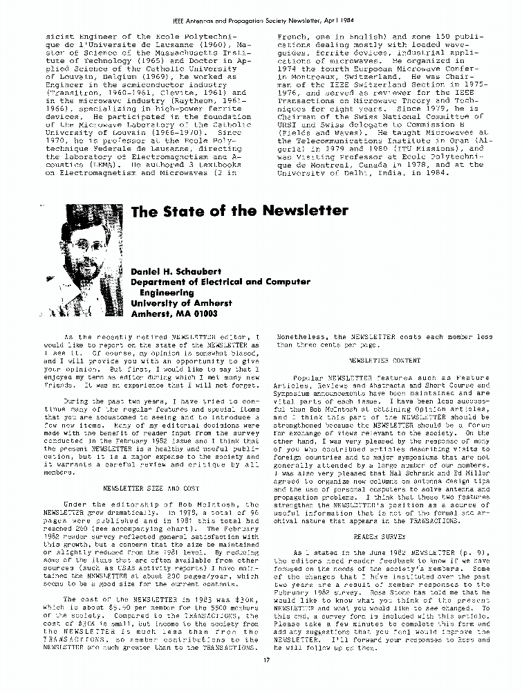 The state of the newsletter IEEE Journals & Magazine IEEE Xplore