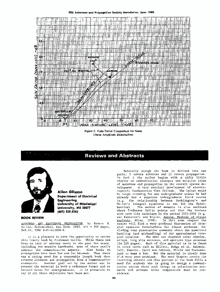 Book review Antennas and radiowave propagation IEEE Journals