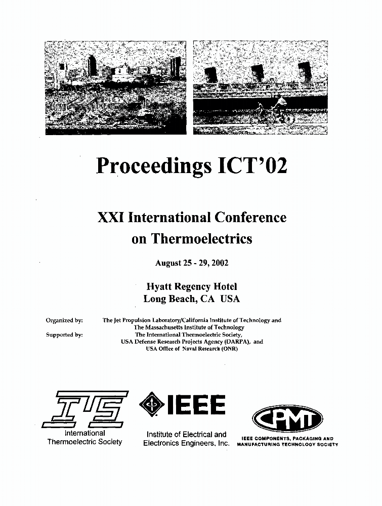 Proceedings ICT'02. 21st International Conference on Thermoelectrics