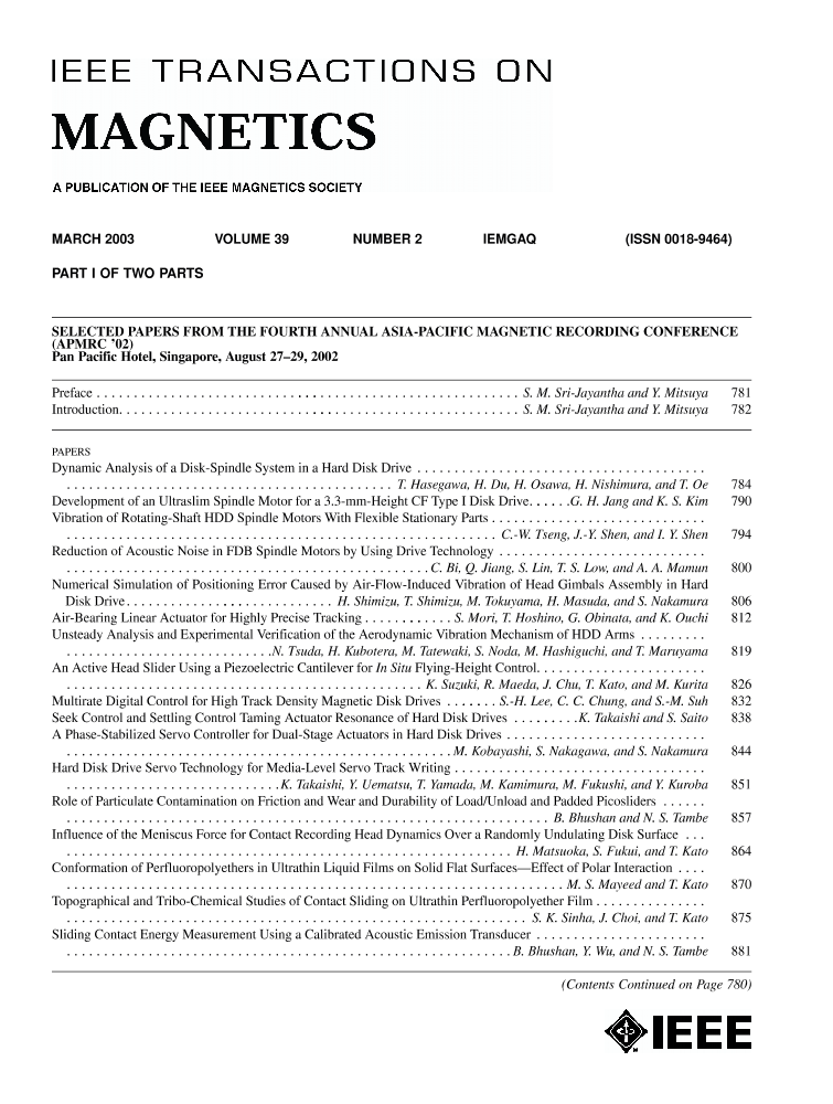 Selected Papers from The Fourth Annual AsiaPacific Recording Conference (APMRC '02