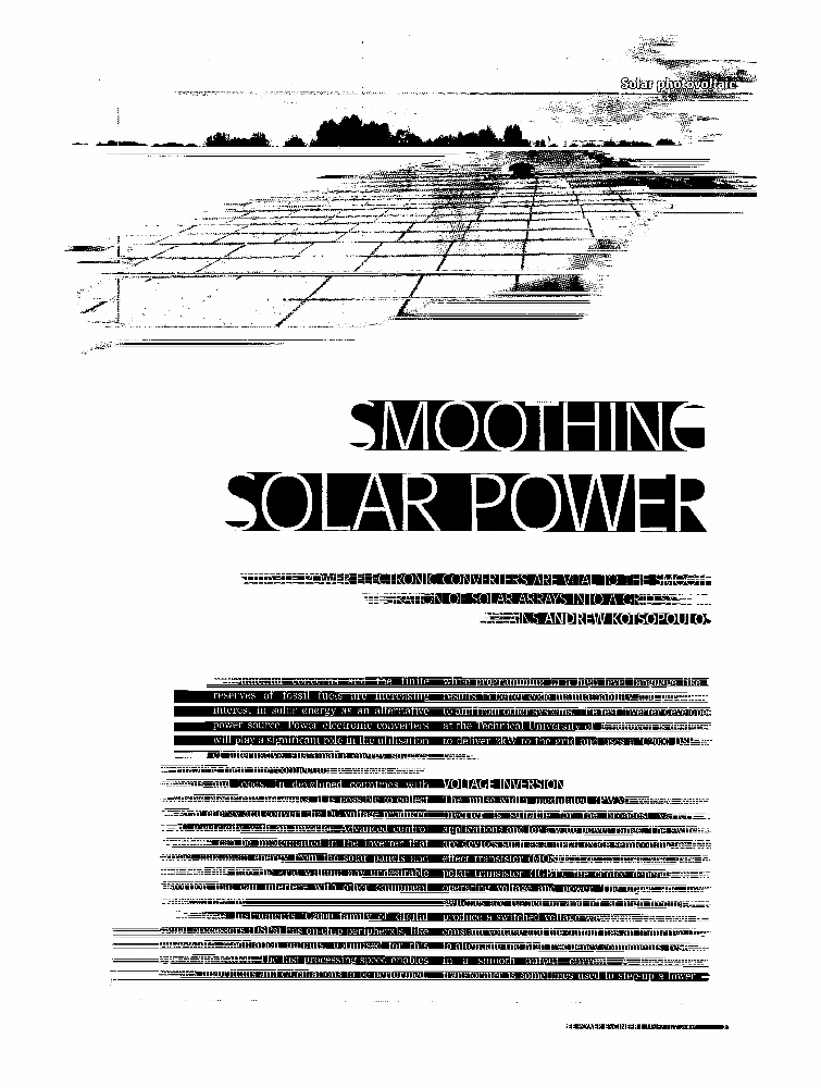 Smoothing solar power IET Journals & Magazine IEEE Xplore