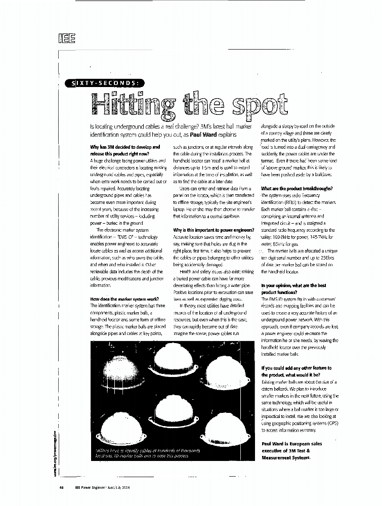 Sixtyseconds hitting the spot IET Journals & Magazine IEEE Xplore