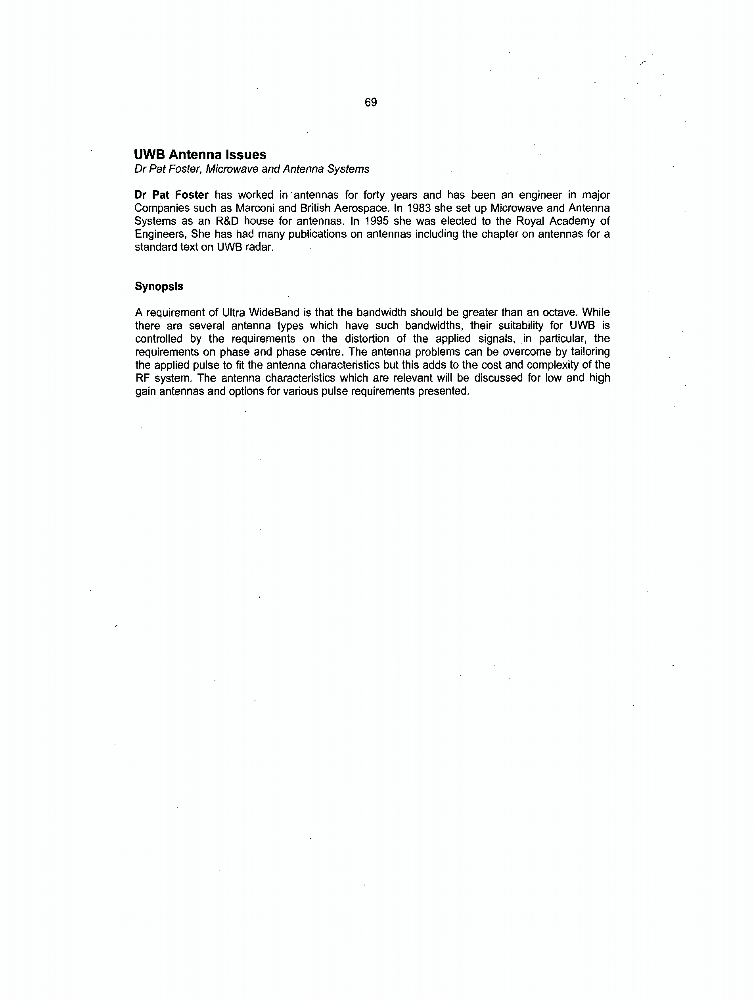 UWB antenna issues IET Conference Publication IEEE Xplore