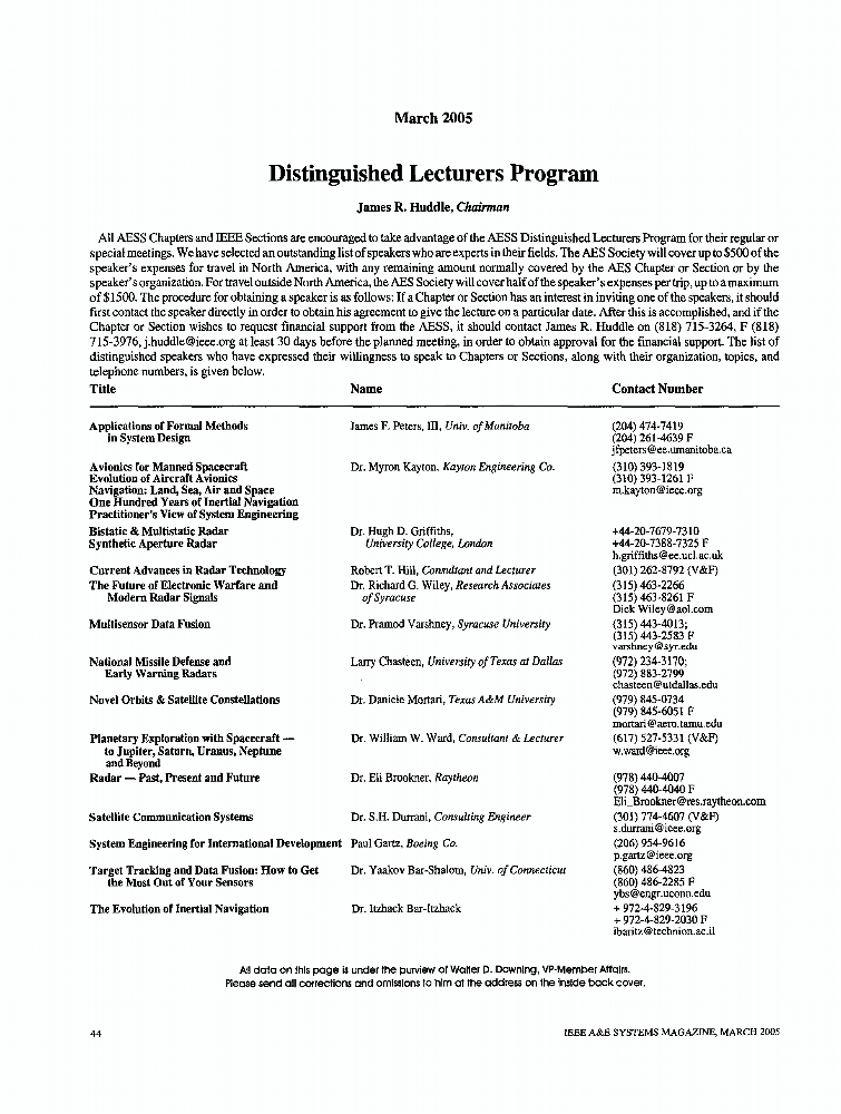Program Article Distinguished Lecturers Program | IEEE Journals & Magazine | IEEE Xplore