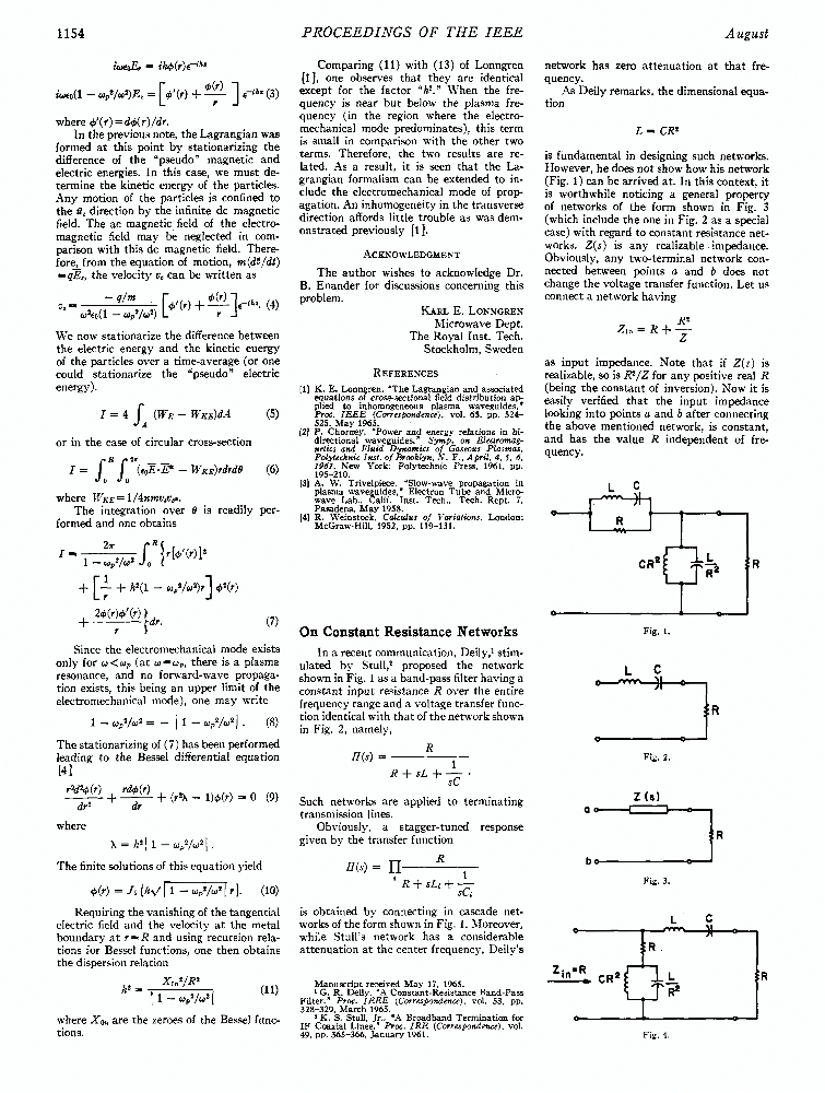 On constant resistance networks IEEE Journals & Magazine IEEE Xplore