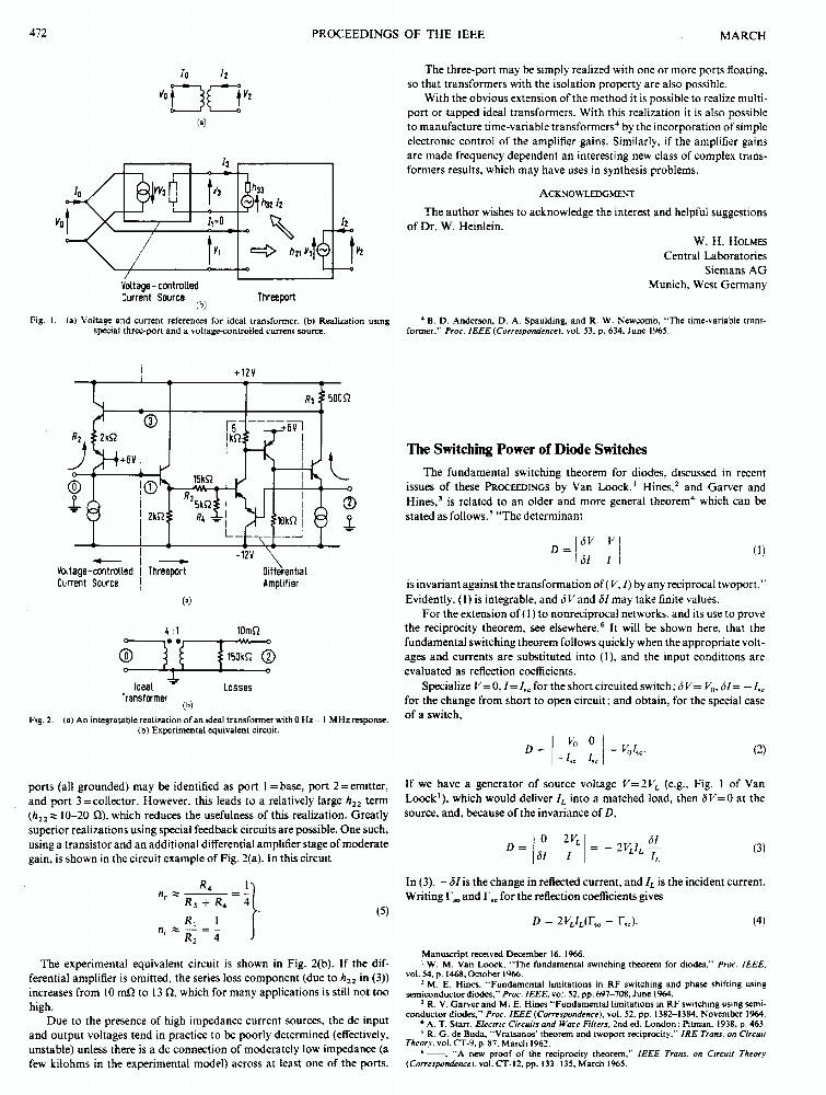 The switching power of diode switches IEEE Journals & Magazine IEEE Xplore