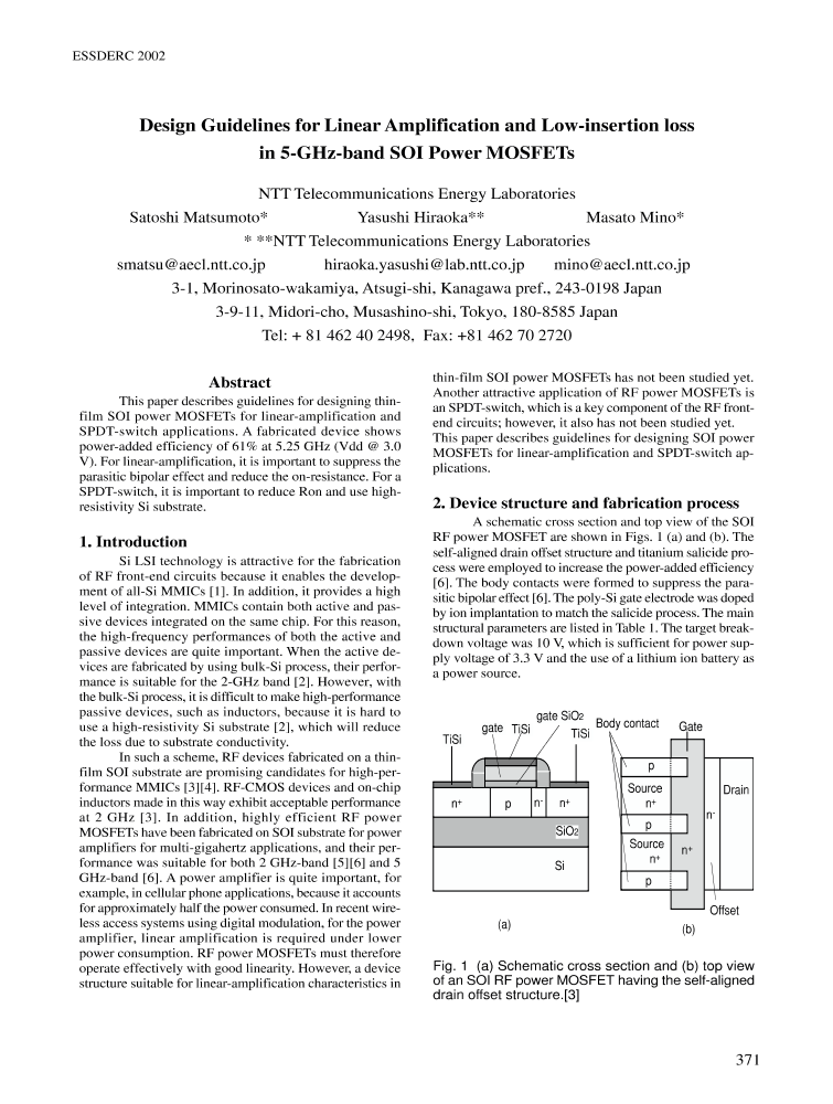 Design Guidelines For Linear Amplification And Low-insertion Loss In 5 ...