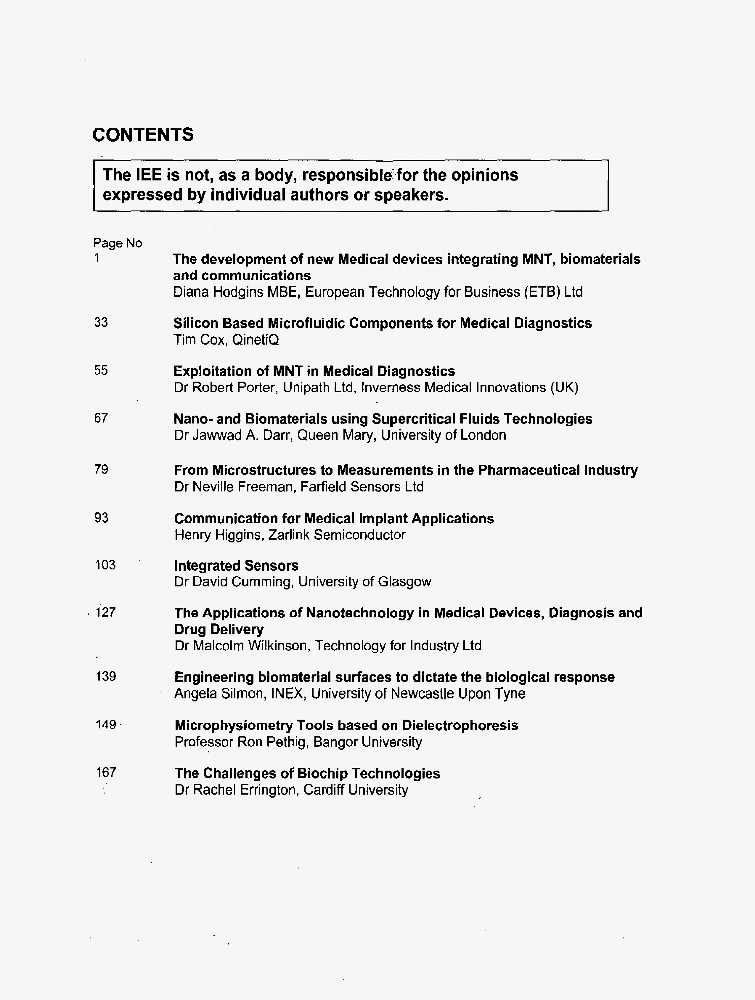 Table of contents IET Conference Publication IEEE Xplore