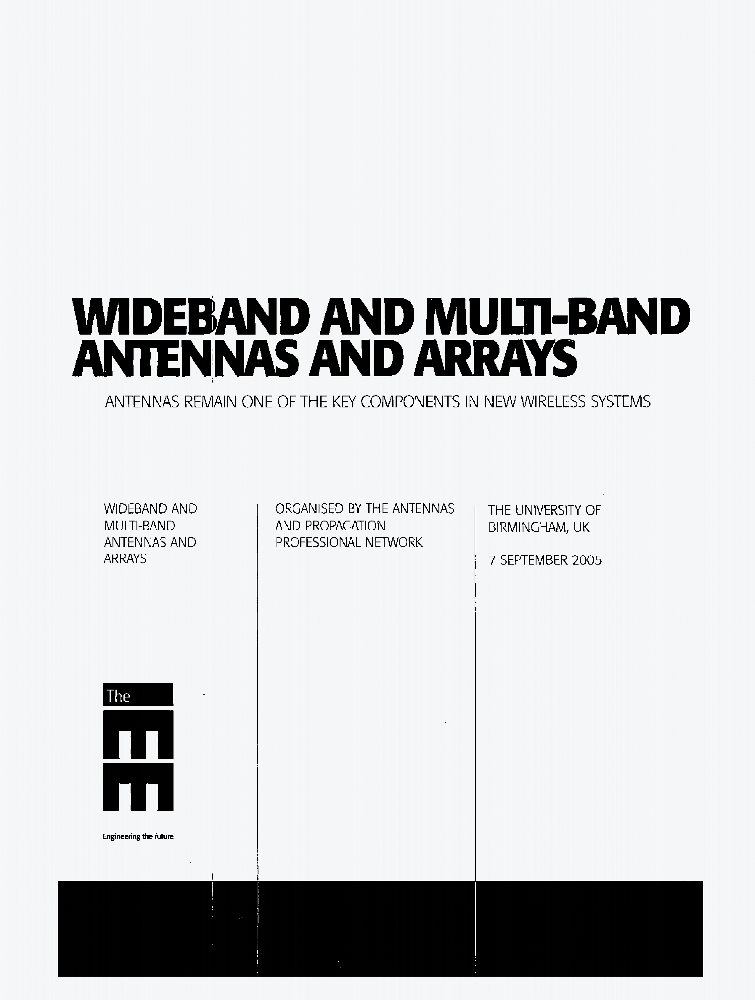 Wideband and Multi-Band Antennas and Arrays | IET Conference ...