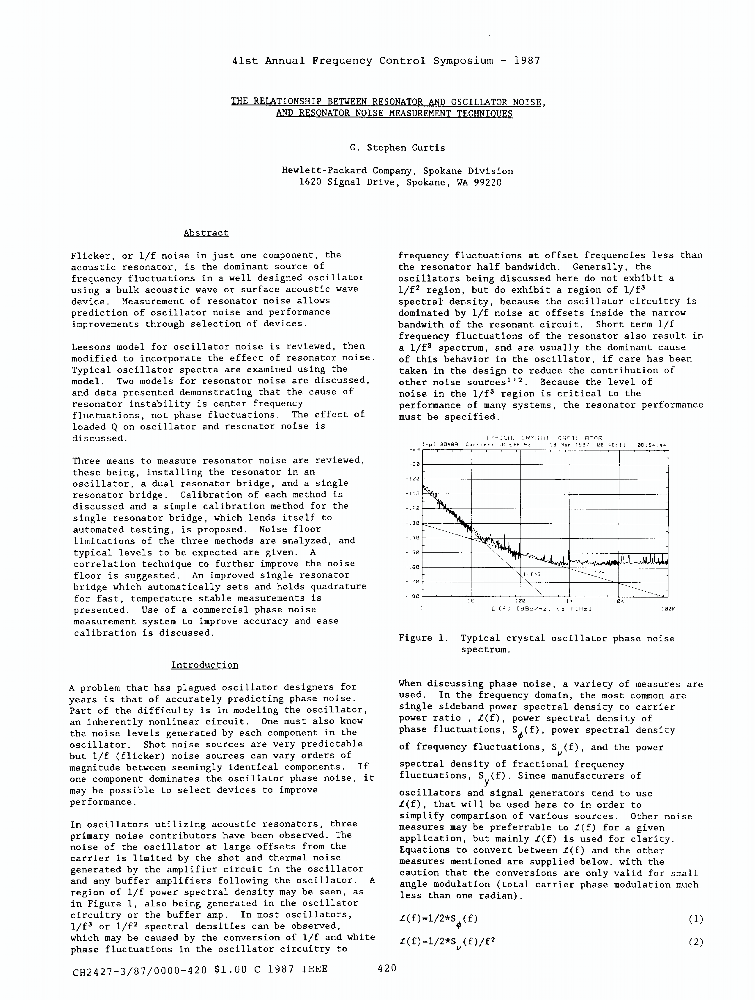 The Relationship Between Resonator and Oscillator Noise, and Resonator