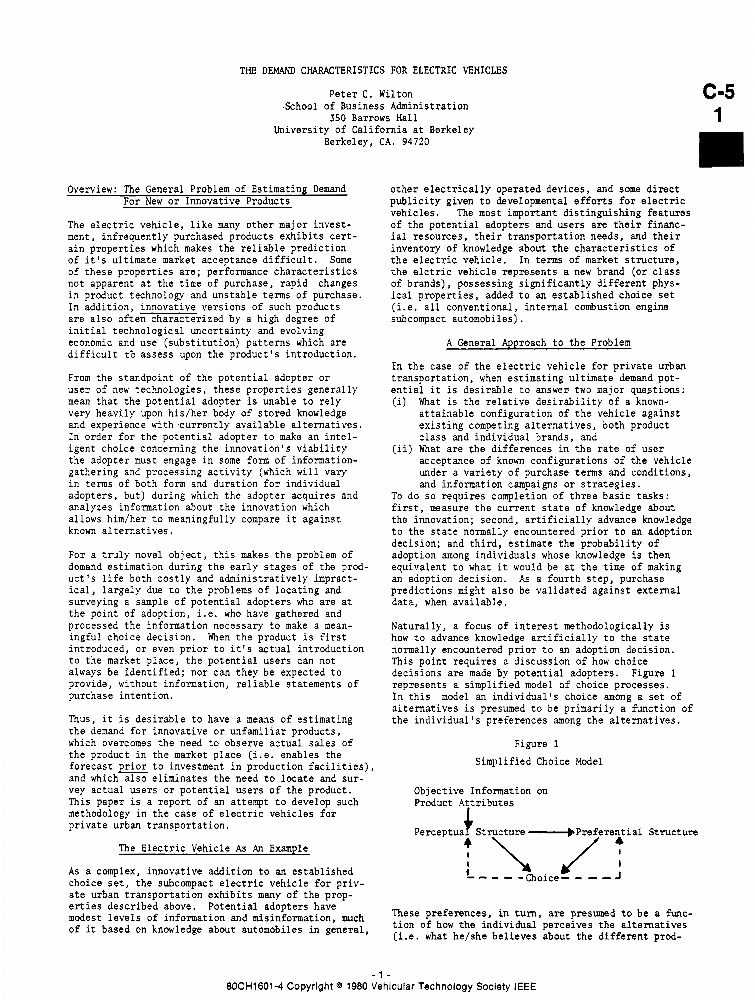 The demand characteristics for electric vehicles IEEE Conference