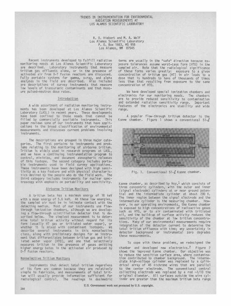Trends in Instrumentation for Environmental Radiation Measurements at