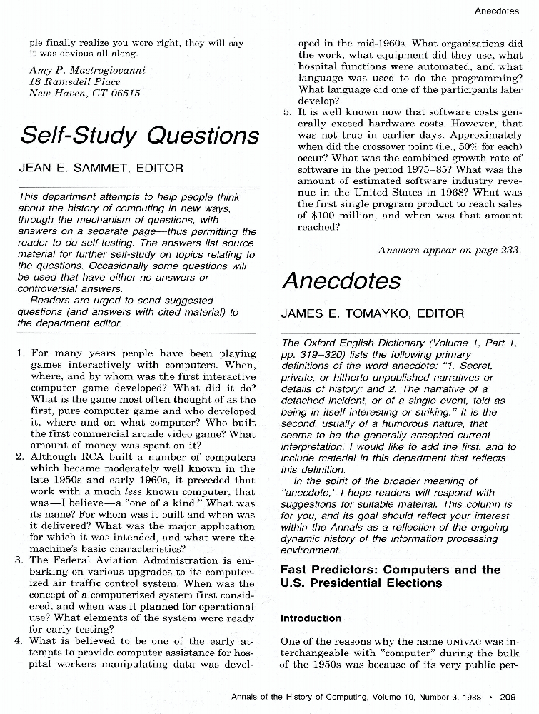Anecdotes IEEE Journals & Magazine IEEE Xplore