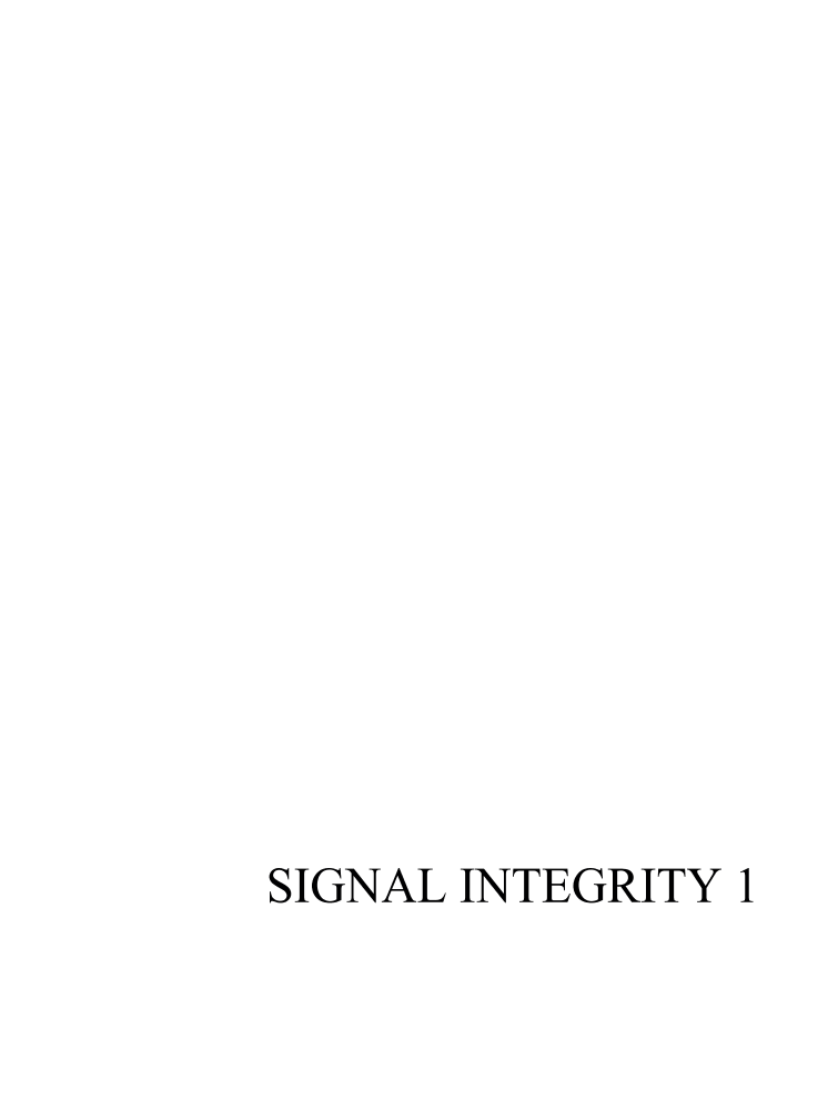 Signal integrity 1 IEEE Conference Publication IEEE Xplore